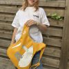 Tiny Riff – interior rucsac galben pentru copii, formă de chitară