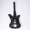 Geantă neagră chitară rock style cu steluțe atașate