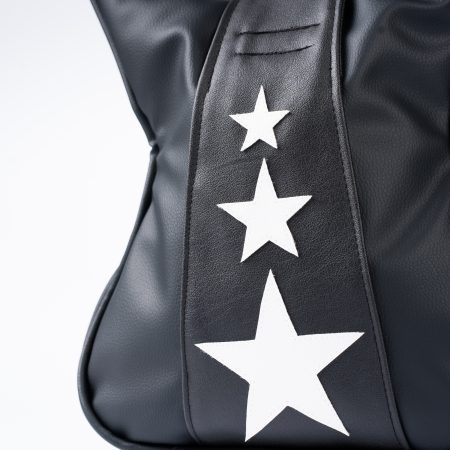 Starlash geantă chitară cu stelute Geantă neagră chitară rock style cu steluțe atașate