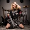 Geantă damă Blackstage în formă de chitară pentru stil rock
