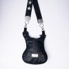 Geantă chitară rock din piele cu bretea cu stele