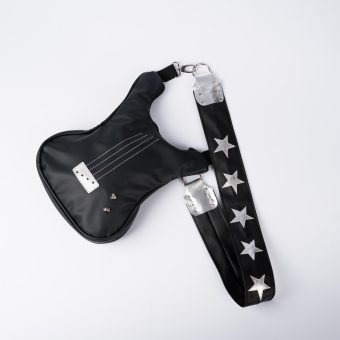 Geantă chitară rock cu bretea cu stele Wild Star – vedere frontală